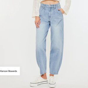 KanCan Rea Ultra High Rise Wide Tapered Fit Jeans